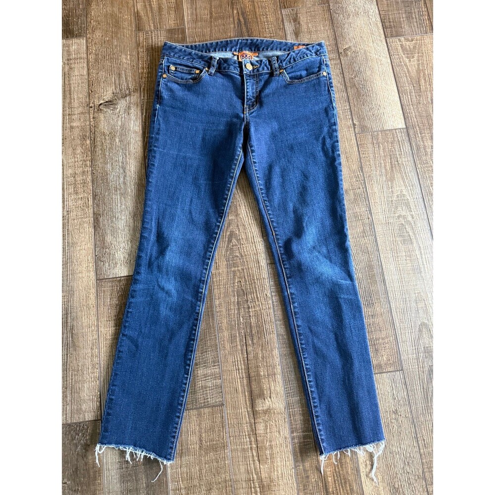 Tory Burch Super Skinny Low Rise Jeans Sz. 29 Dark Blue